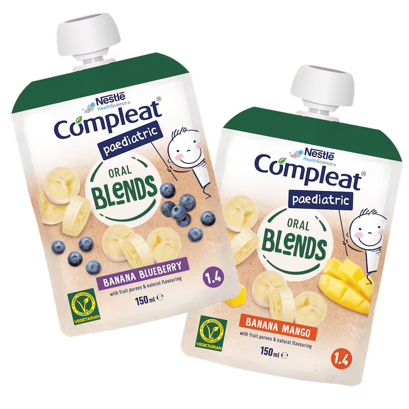 COMPLEAT Paediatric Oral Blends Banane-Myrtille 12x150ml