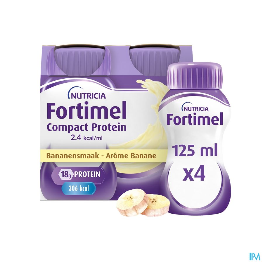 FORTIMEL Compact 2.4 KCAL Banane - 4 x 125 ml
