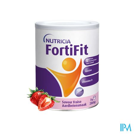 FORTIFIT Powder Aardbei 280 gr.