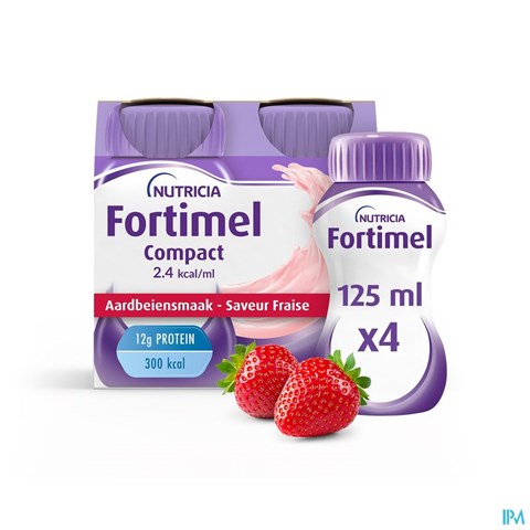 FORTIMEL Compact 2.4 KCAL Fraise - 4 x 125 ml