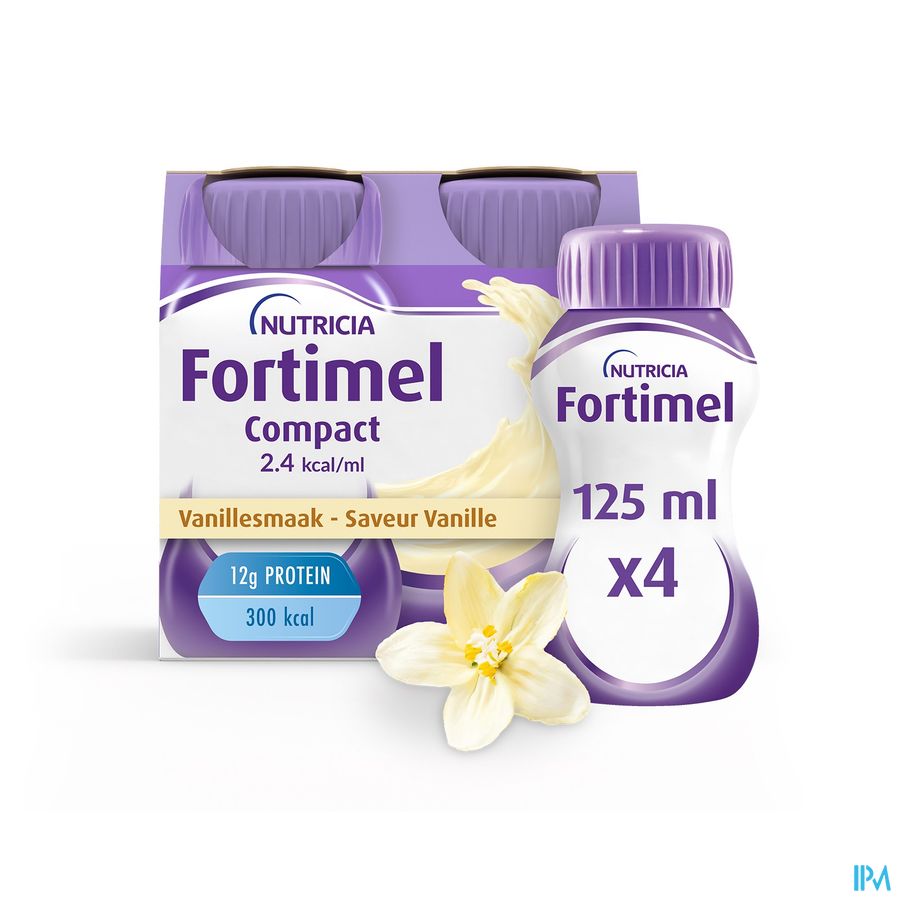 FORTIMEL Compact 2.4 KCAL Vanille - 4 x 125 ml