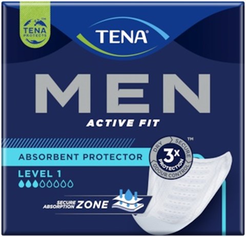 TENA Men Active Fit inlegger met plakstrook level 1 24 st