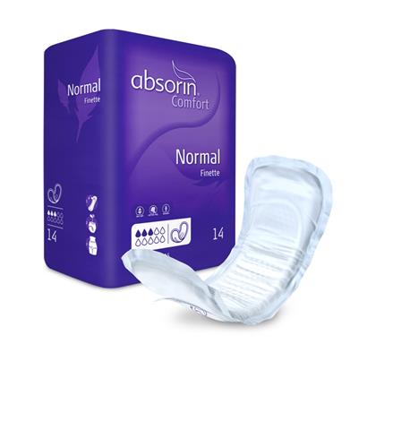 Absorin Comfort Finette inlegger met plakstrook normal 14 st