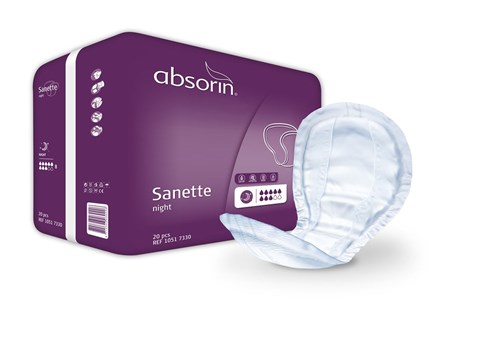 Absorin Comfort Sanette protège-slip night 20 pcs