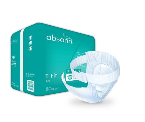 Absorin Comfort T-Fit Day change complet d&#39;incontinence avec ceinture x-large 15 pcs