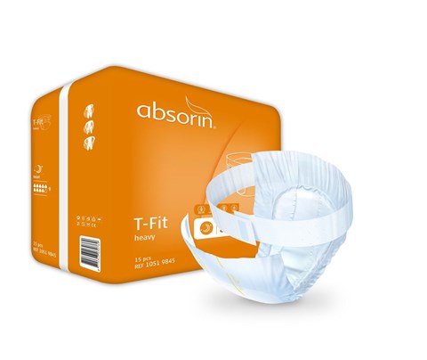 Absorin Comfort T-Fit Heavy change complet d&#39;incontinence avec ceinture large 15 pcs