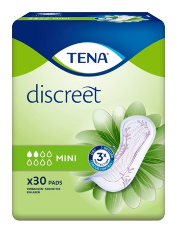 TENA Discreet protège-slip avec bande adhésive Mini 30 pcs