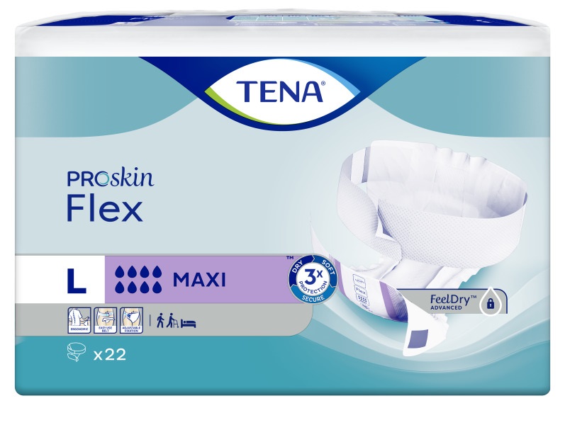 TENA ProSkin Flex heupbandslip L 83 cm-120 cm Maxi 22 st