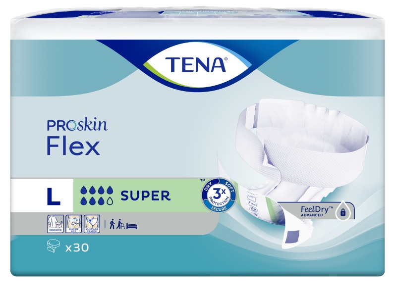 TENA ProSkin Flex heupbandslip L 83 cm-120 cm Super 30 st