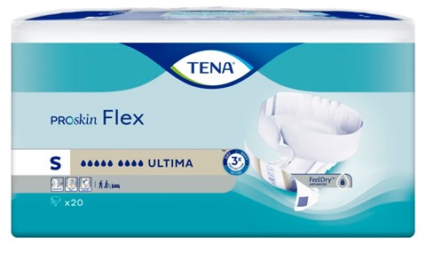 TENA Flex ultima change complet d&#39;incontinence avec ceinture S 61 cm-87 cm ProSkin 20 pcs