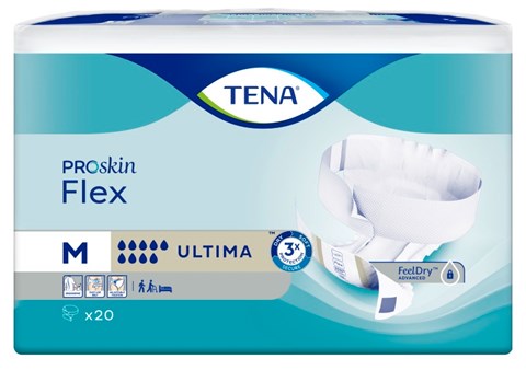 TENA Flex ultima change complet d&#39;incontinence avec ceinture M 71 cm-102 cm ProSkin 20 pcs