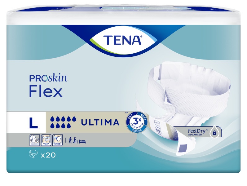 TENA ProSkin Flex heupbandslip L 83 cm-120 cm Ultima 20 st