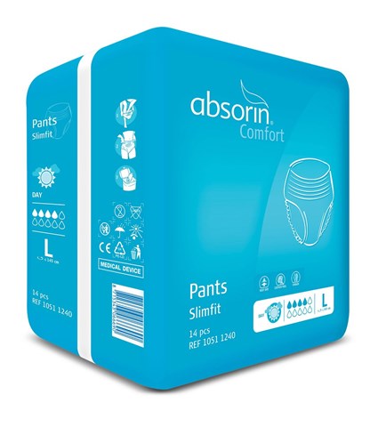 Absorin Comfort Slimfit pants large 14 pcs