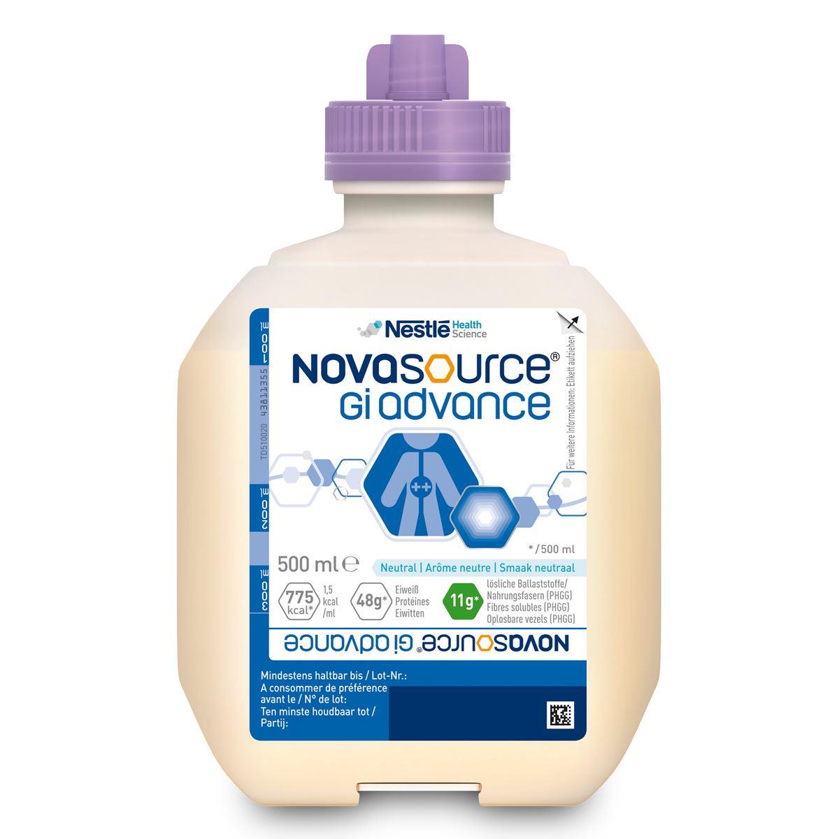 NOVASOURCE GI ADVANCE - 12 x 500 ml - Sondevoeding